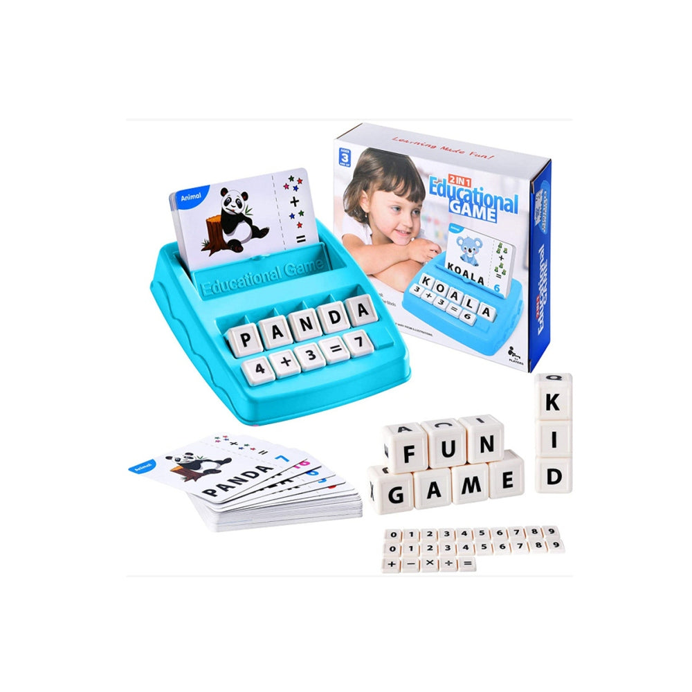 2-in-1 Matching Letter Spelling Number Cognition Educational Toy