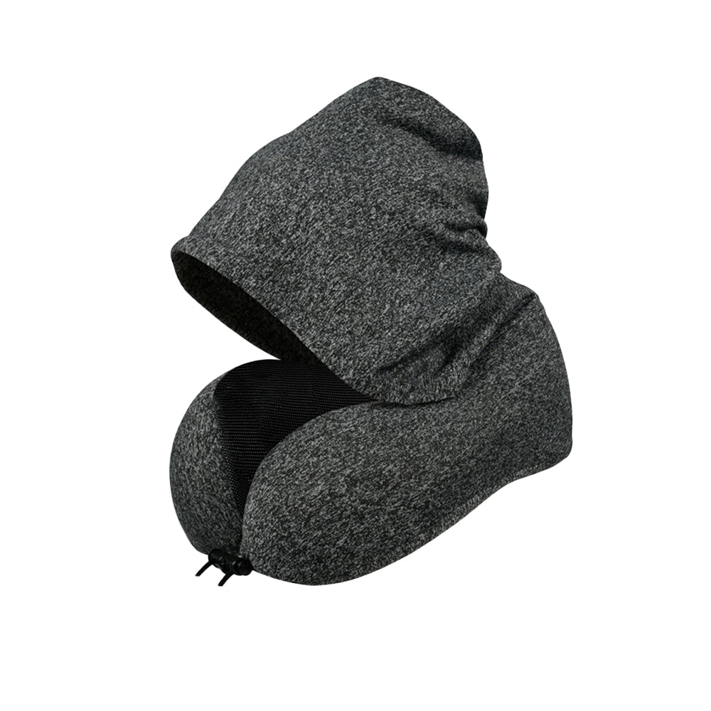 Hooded U Shaped Removable Travel Neck Pillow