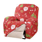 Christmas Recliner Chair Cover Sofa Slipcover with Side Pocket