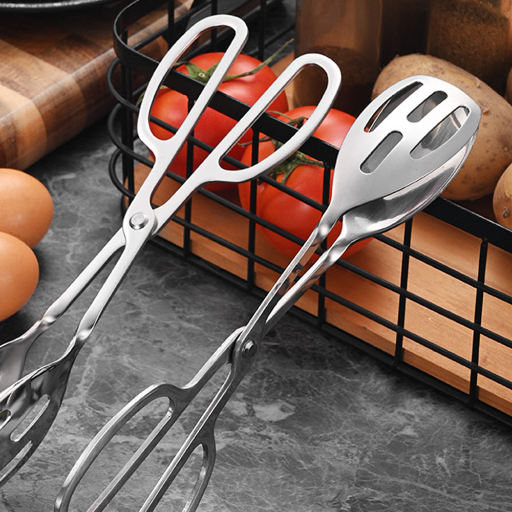 2 Pack Serving Tongs for Cooking Buffet Party Catering Food Serving Cake Tongs