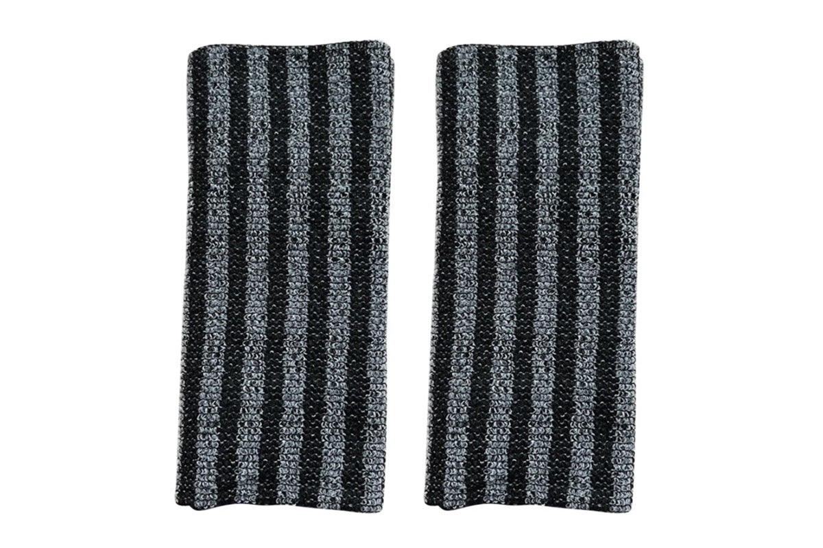 2Pcs Adult Exfoliating Washcloth Ultra-Long Back Scrubber for Shower Bath-Black