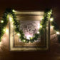 10m Christmas Garland with 100 LED Lights Artificial Wreath Stairs Rattan Decoration