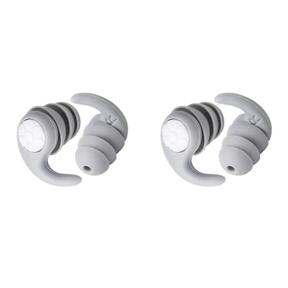 2Pairs Silicone Swimming Ear Plugs Sleep Noise Reduction Earplugs-S+L