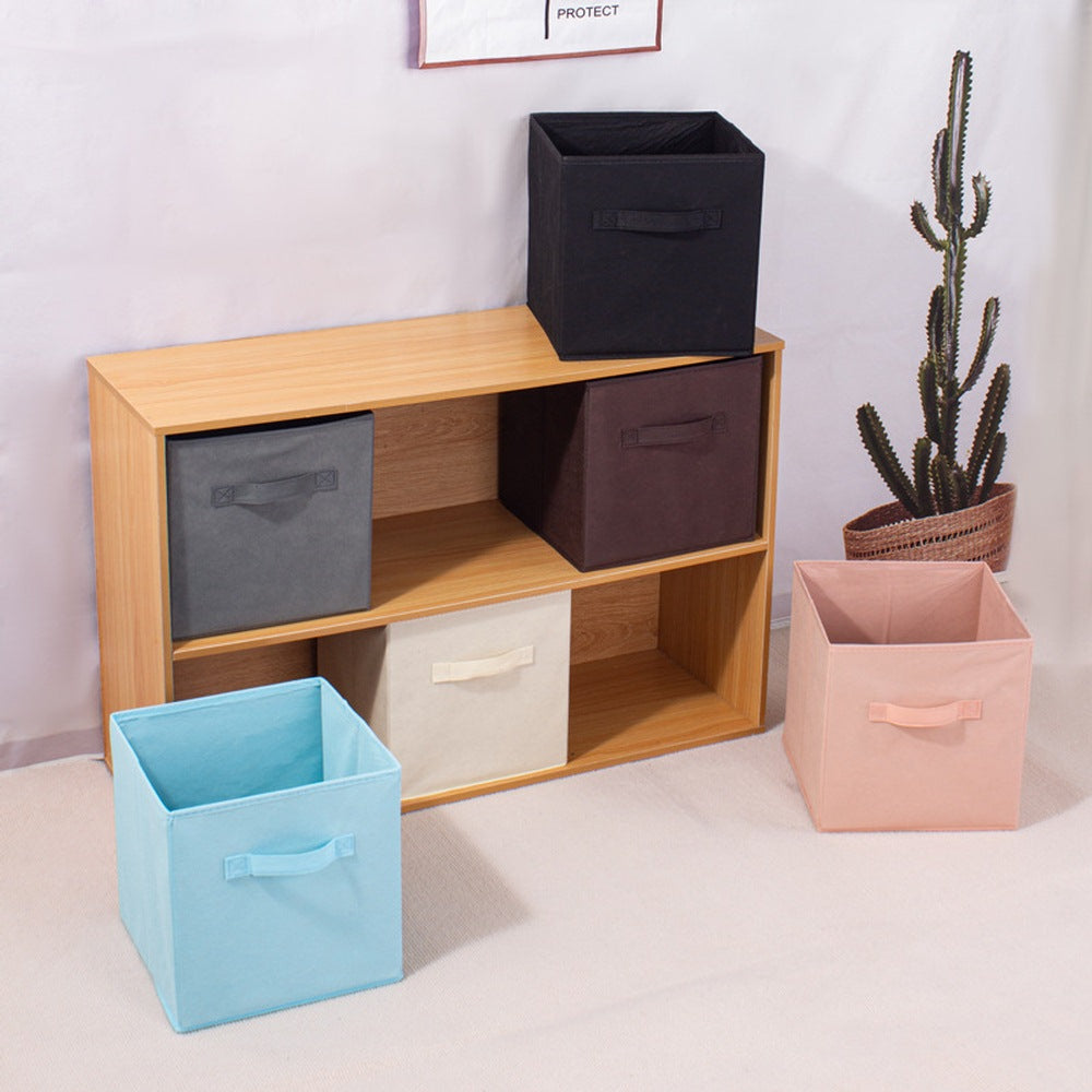 Foldable Folding Storage Cube Fabric Box Toy Organiser for Shelves Closet