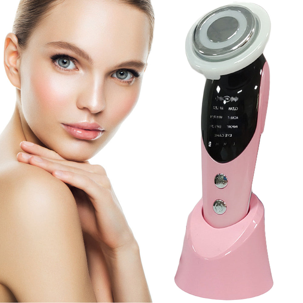 7-in-1 Multifunctional Facial Massager with EMS Microcurrent and Light Therapy