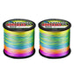 2X500m Multicolor PE Braided Fishing Line 8 Strands Braid Fishing Line