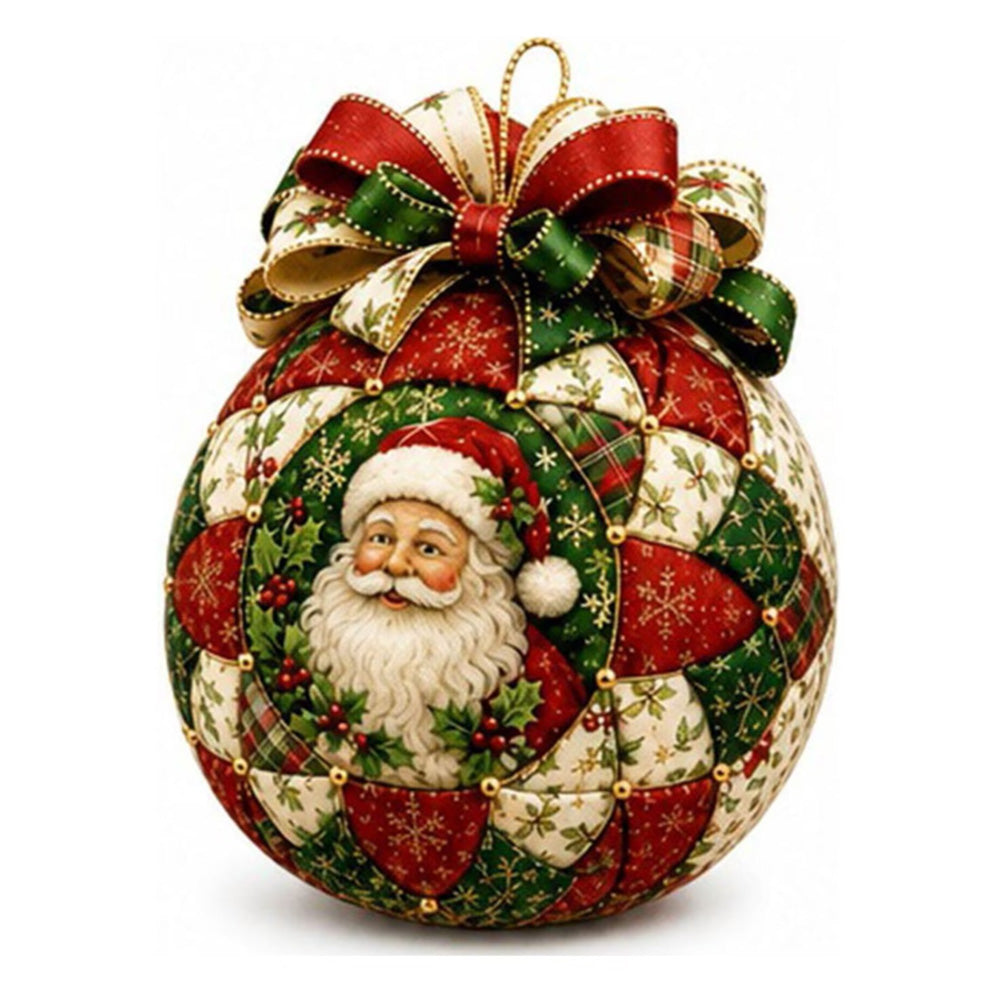 Adult Christmas Patchwork Ball DIY Ornament Craft Kit
