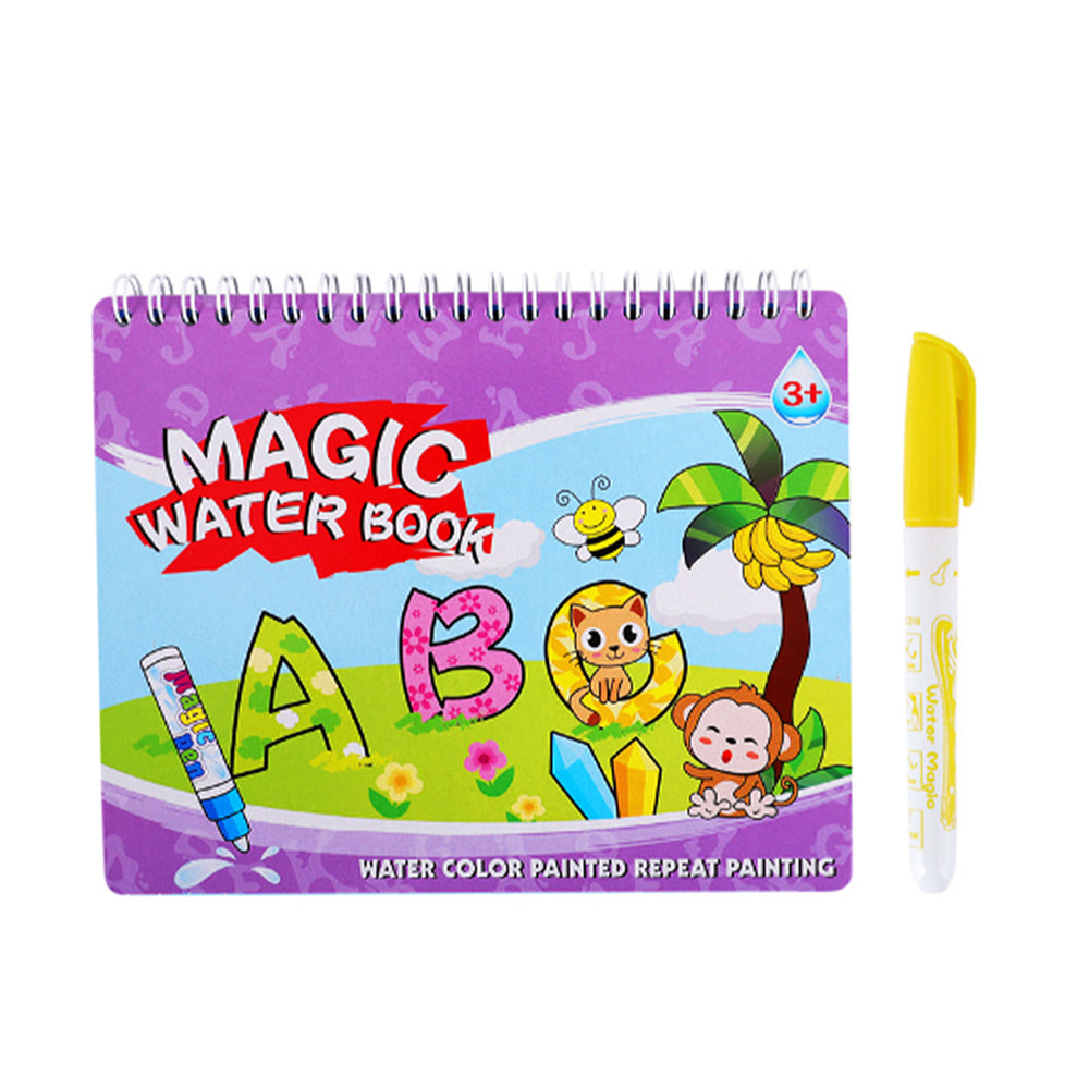 Magic Water Drawing Doodle Coloring Book with Pen