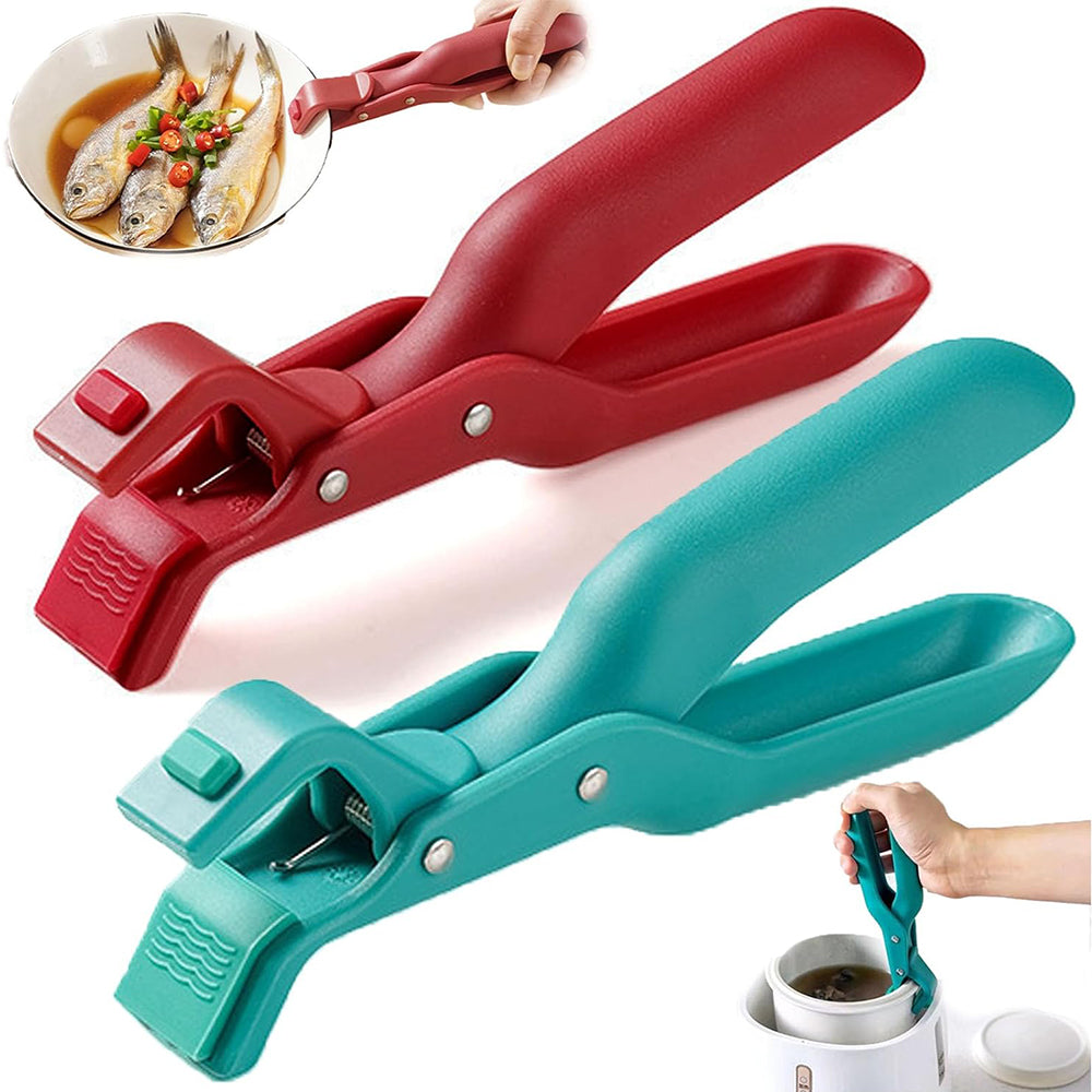 2Pcs Silicone Non-Slip Anti-Scald Bowl Holder Clip