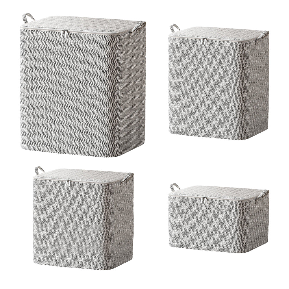 4Pcs Folding Storage Bag for Organizing Clothing Quilts