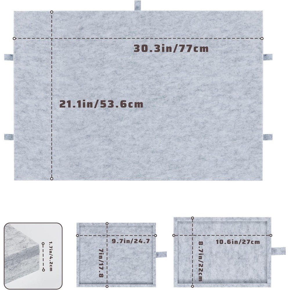 Puzzle Board with 6 Sliding Drawers Foldable Felt Puzzle Table Up to 1000 Pieces