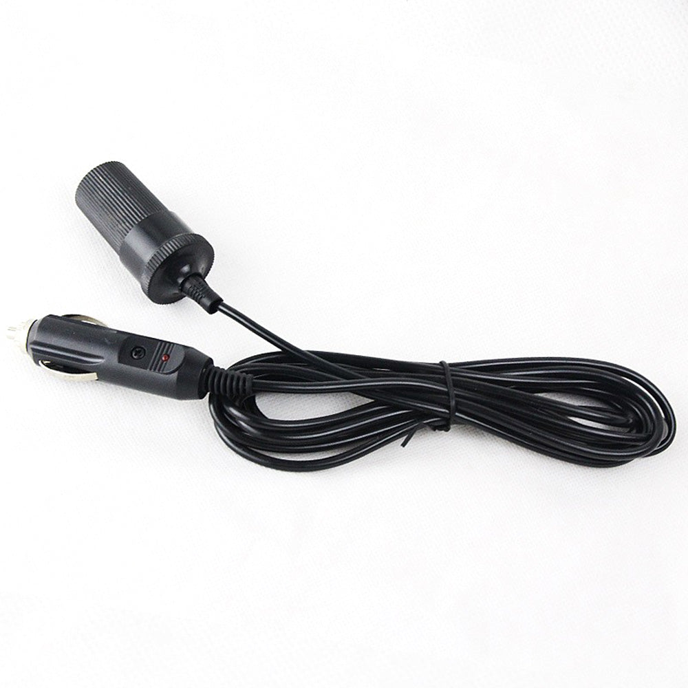 12V Car Cigarette Lighter Adapter Extension Cable Cord Plug Connector