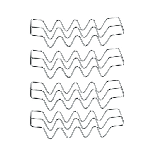 4Pcs Stainless Steel Taco Shell Holder Stand Taco Tray Plates for Taco Bar Gifts Accessories