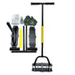 Lawn Aerator Tool Manual Dethatcher with 18 Steel Tines for Garden Yard Turf