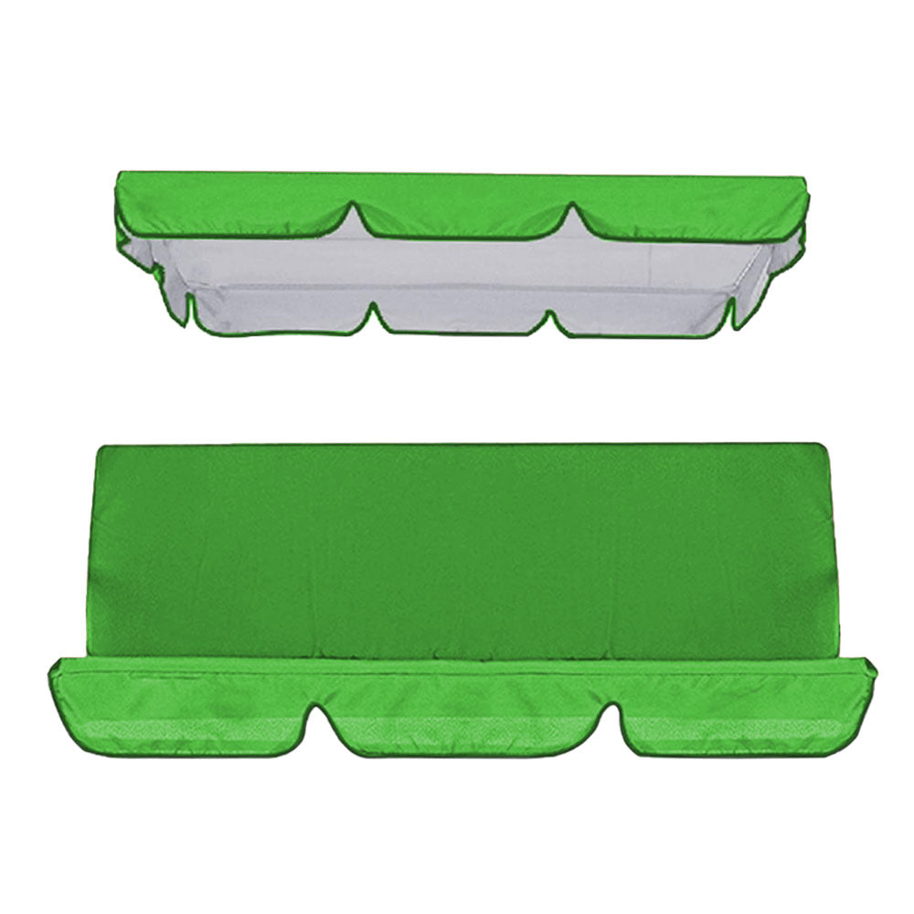 Durable Garden Swing Seat Canopy Replacement Waterproof Swing Top Cover Furniture-Green,XL