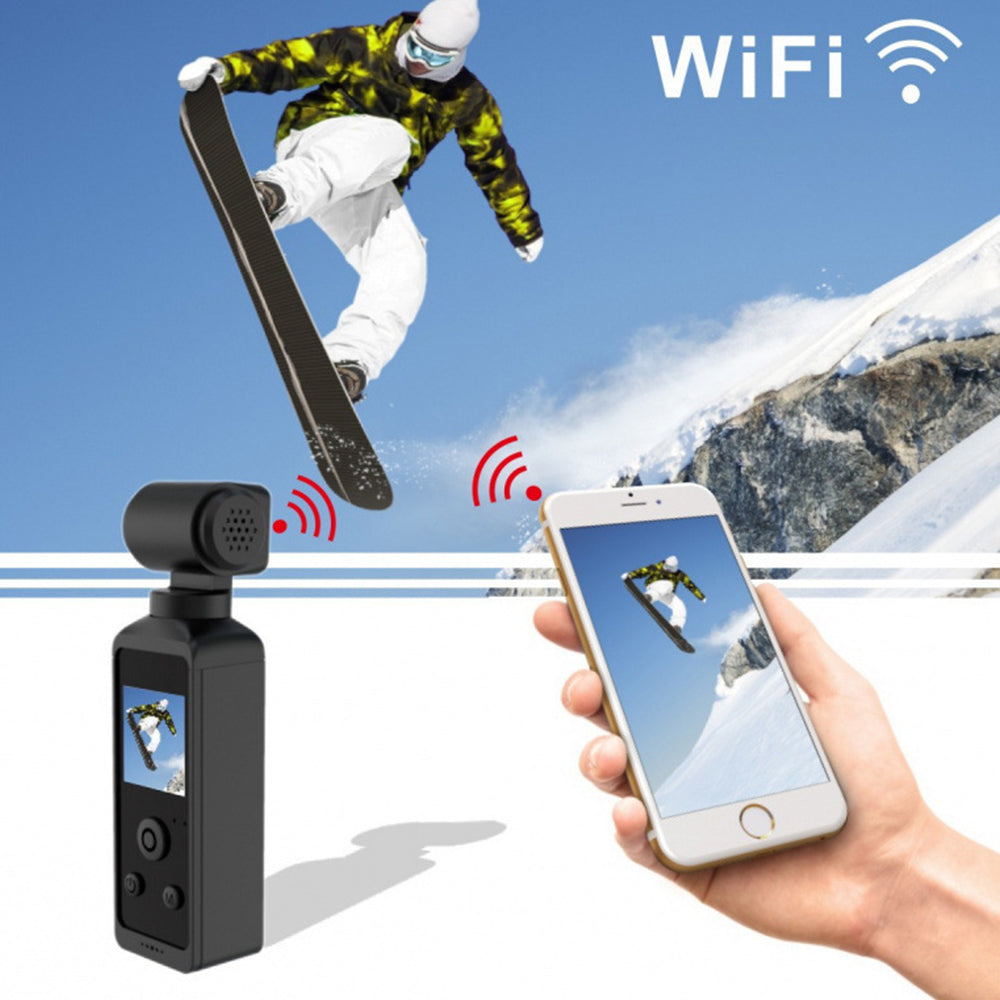 4K WIFI Action Handheld Camera 270-degree Rotate Stabilize Video Recorder Vlog