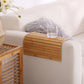 Flexible Wooden Sofa Arm Tray Serving Table Armchair Tray Foldable Armrest Protector