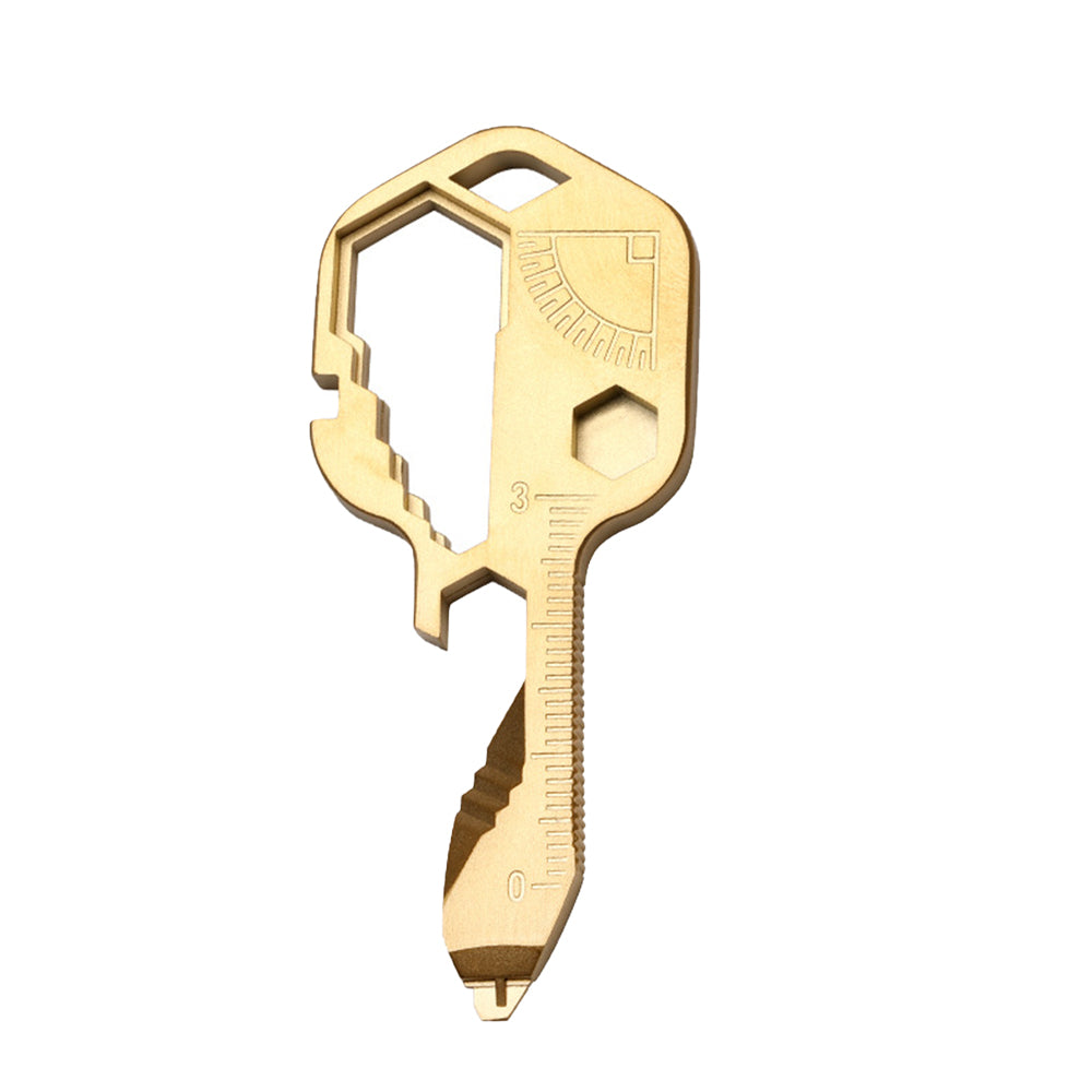 24-in-1 Key-shaped Multitool Keychain