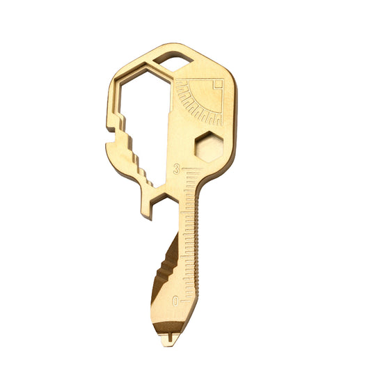 24-in-1 Key-shaped Multitool Keychain