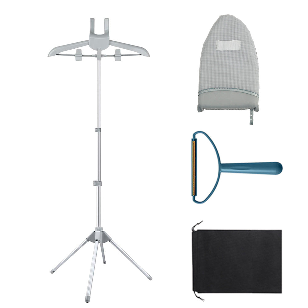 Foldable Garment Steamer Stand Adjustable Clothes Steaming Rack with Storage Bag