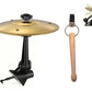 Car Air Vent Mini Drum Cymbal Set with Drum Stick Musical Gadget for Drummers