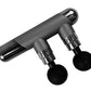 Dual Heads Massage Gun 6-Speed Deep Tissue Muscle Relax Massager with Extra 3 Pairs Replacement Heads