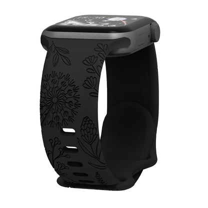 Dandelion Floral Wristband Replacement Strap for Apple Watch