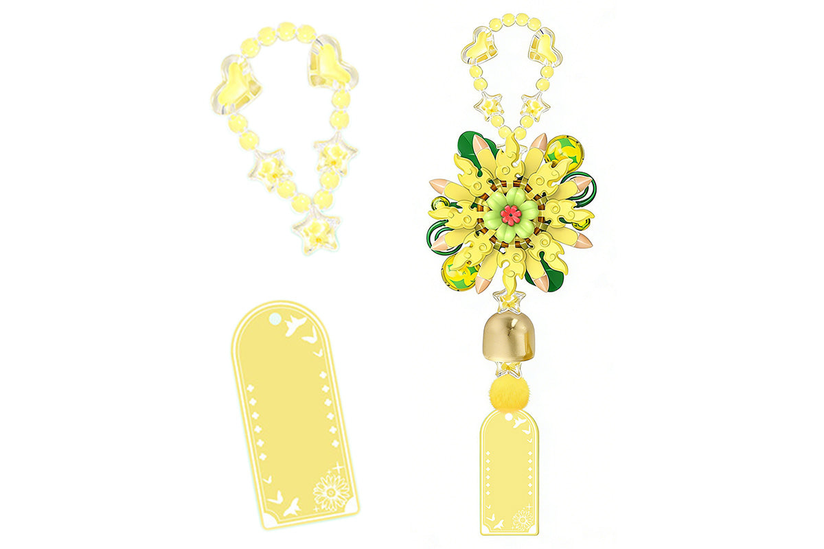 DIY Building Block Wind Chime Kit Hanging Ornament Compatible with LEGO