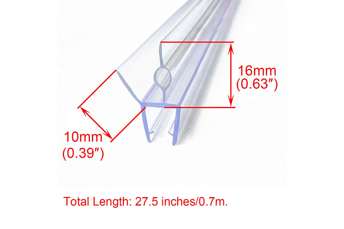 2-Pack 60cm Bath Shower Screen Door Seals