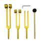 3Pcs Aluminum Tuning Forks Set 128Hz 256Hz 512Hz for Sound Healing Yoga Meditation