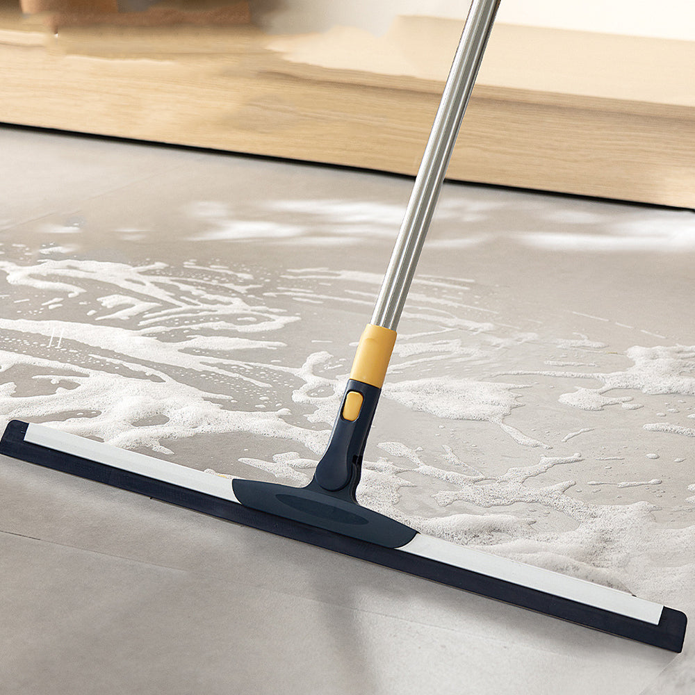 Squeegee Cleaner Telescopic Long Handle Floor Scrubber