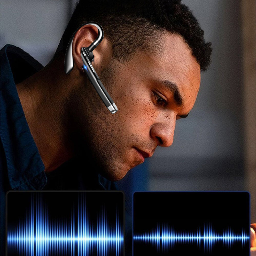 Wireless Single Ear Bluetooth Headset with Charging Case
