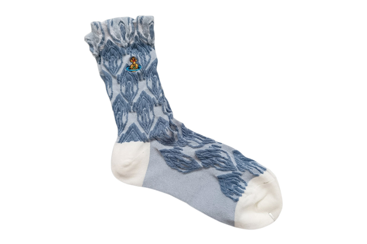 4 Pairs Women's Vintage Saturn Embroidered Retro Floral Socks