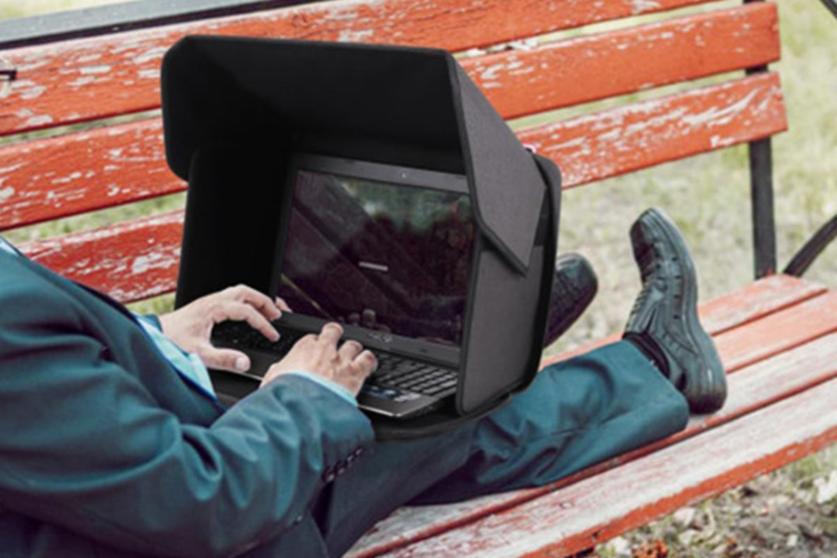 Outdoor Laptop and Tablet Sun Shade Privacy Hood