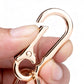 4 Pcs Metal Keychain Key Ring Clip Holder for Home Car Keys and Bags