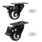 4 Pack 2 Inch Swivel Caster Wheels with Brakes for Cart Workbench and Shelf
