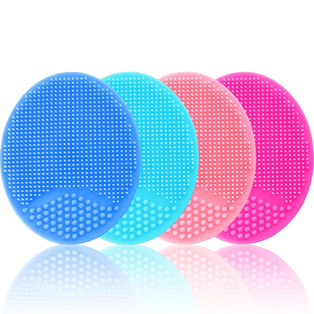 4 Pack Silicone Face Cleansing Brush Facial Cleanser Brush Set