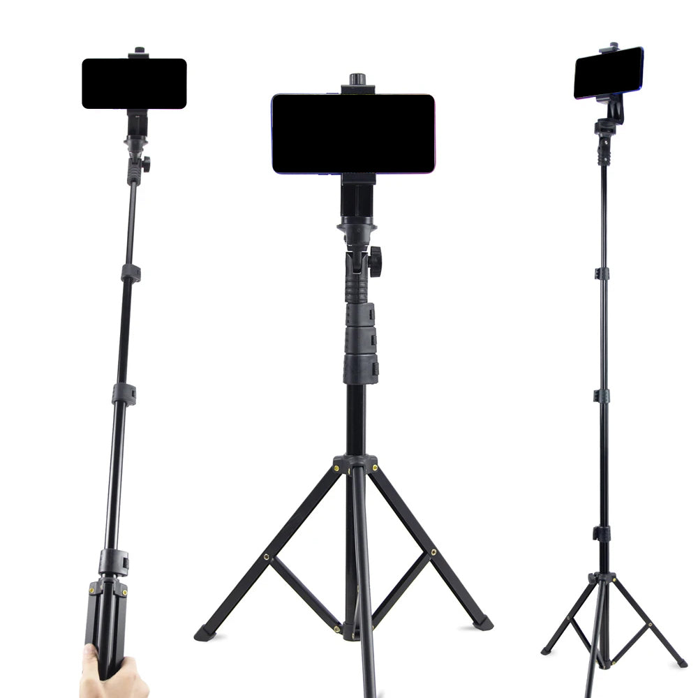 Portable Flexible Tripod Stand Rotating Selfie with Clamp for Mobile Phone Camera