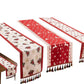 Christmas Jacquard Tassel Table Runner