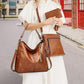 Leather Handbags Shoulder Bag and Purse Set for Women Gifts
