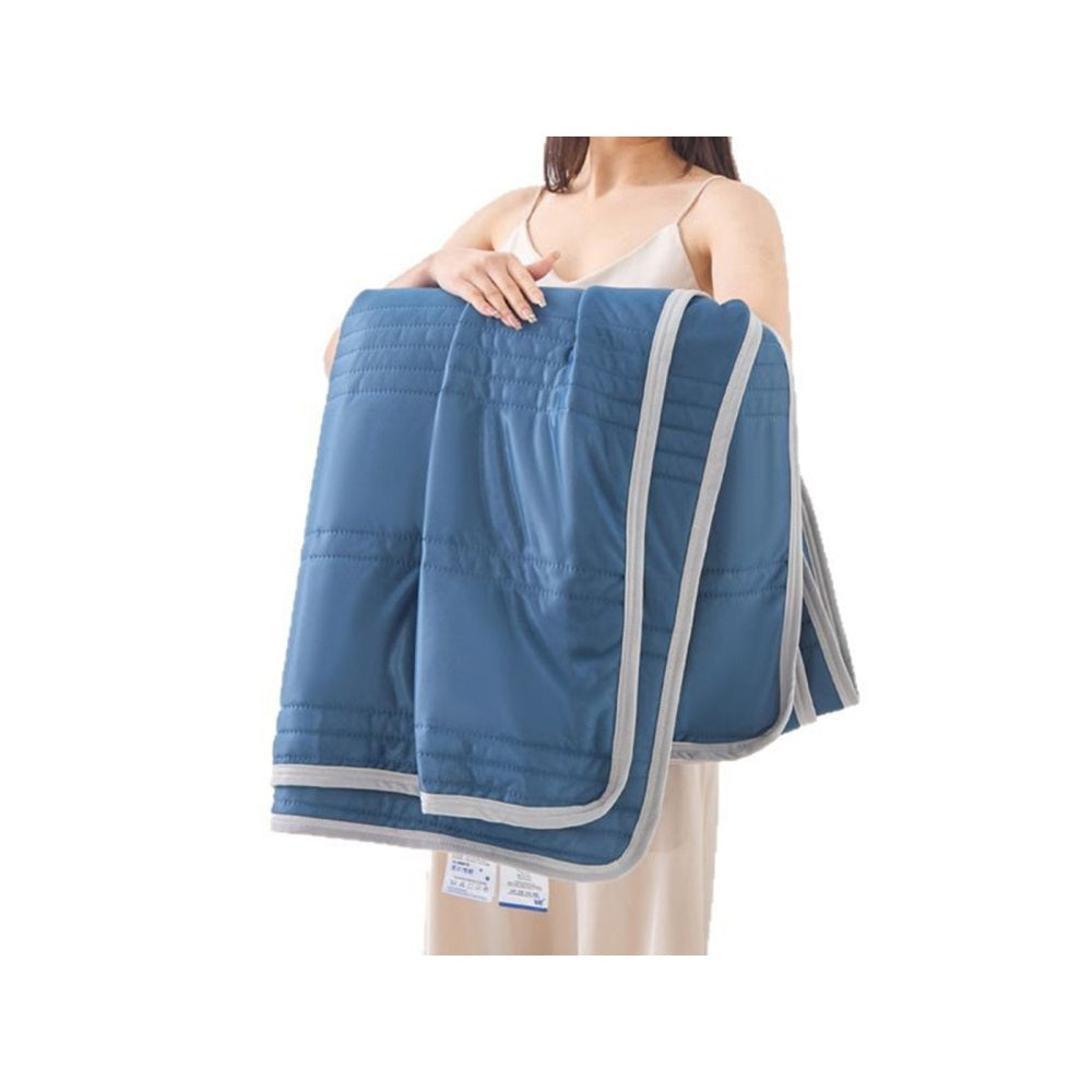 Cooling Summer Quilt Breathable Aircon Blanket-Blue