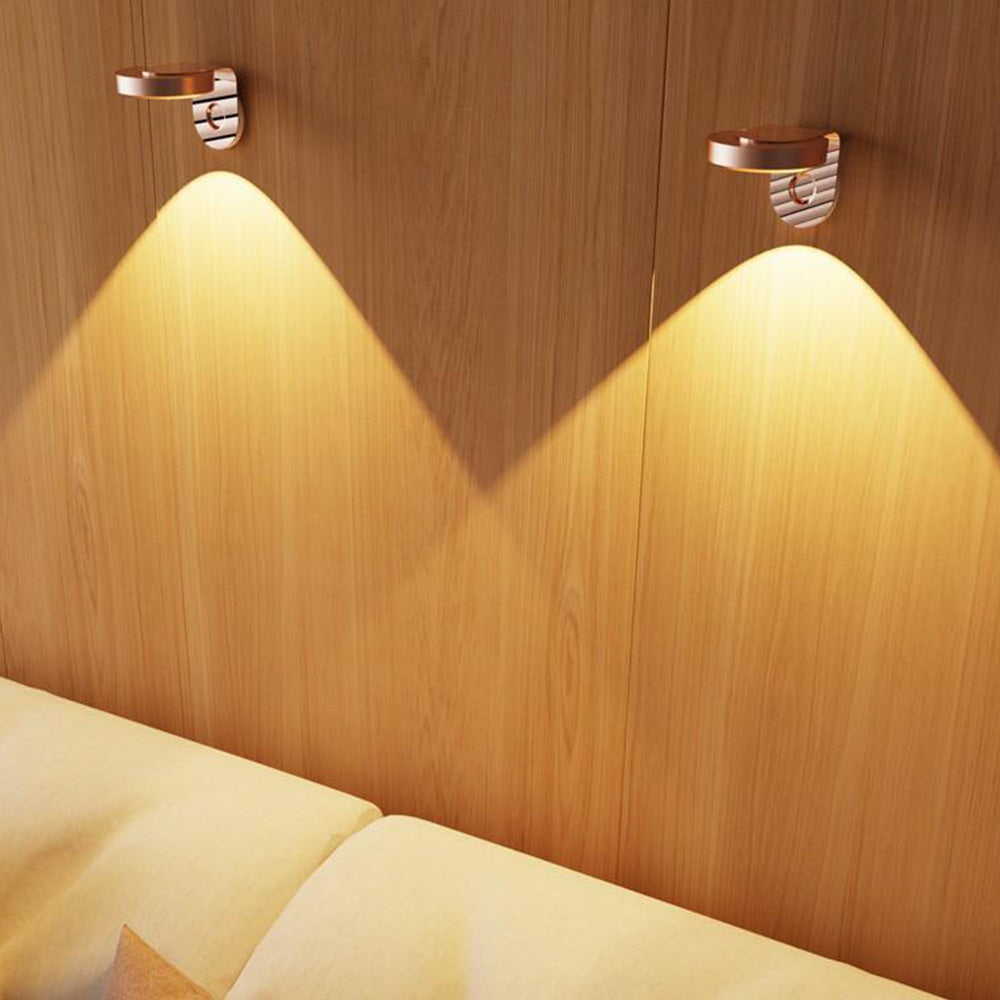 Rotating Picture Light for Wall with 3 Light Modes Rechargeable Wall Lamp for Home