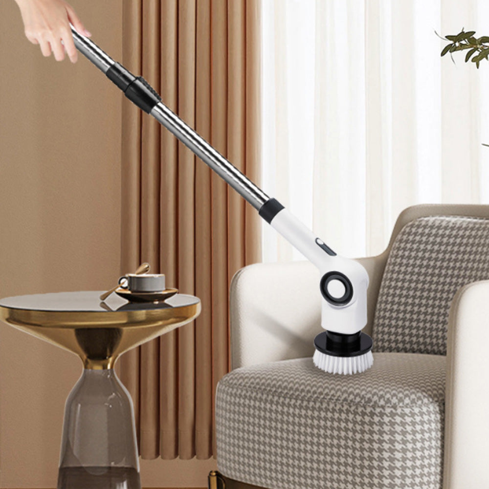 Cordless Electric Spin Scrubber Turbo Scrub Cleaning Brush with 7 Brushes