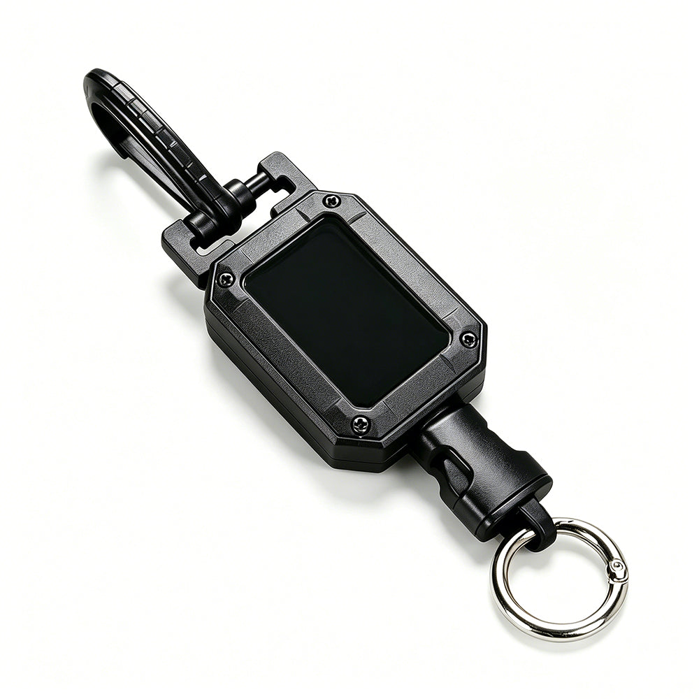 Retractable Key Holder Heavy Duty Extends With Belt Clip