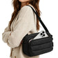 Crossbody Bag Lightweight Down-Feel Large Capacity for Commute Travel Sports