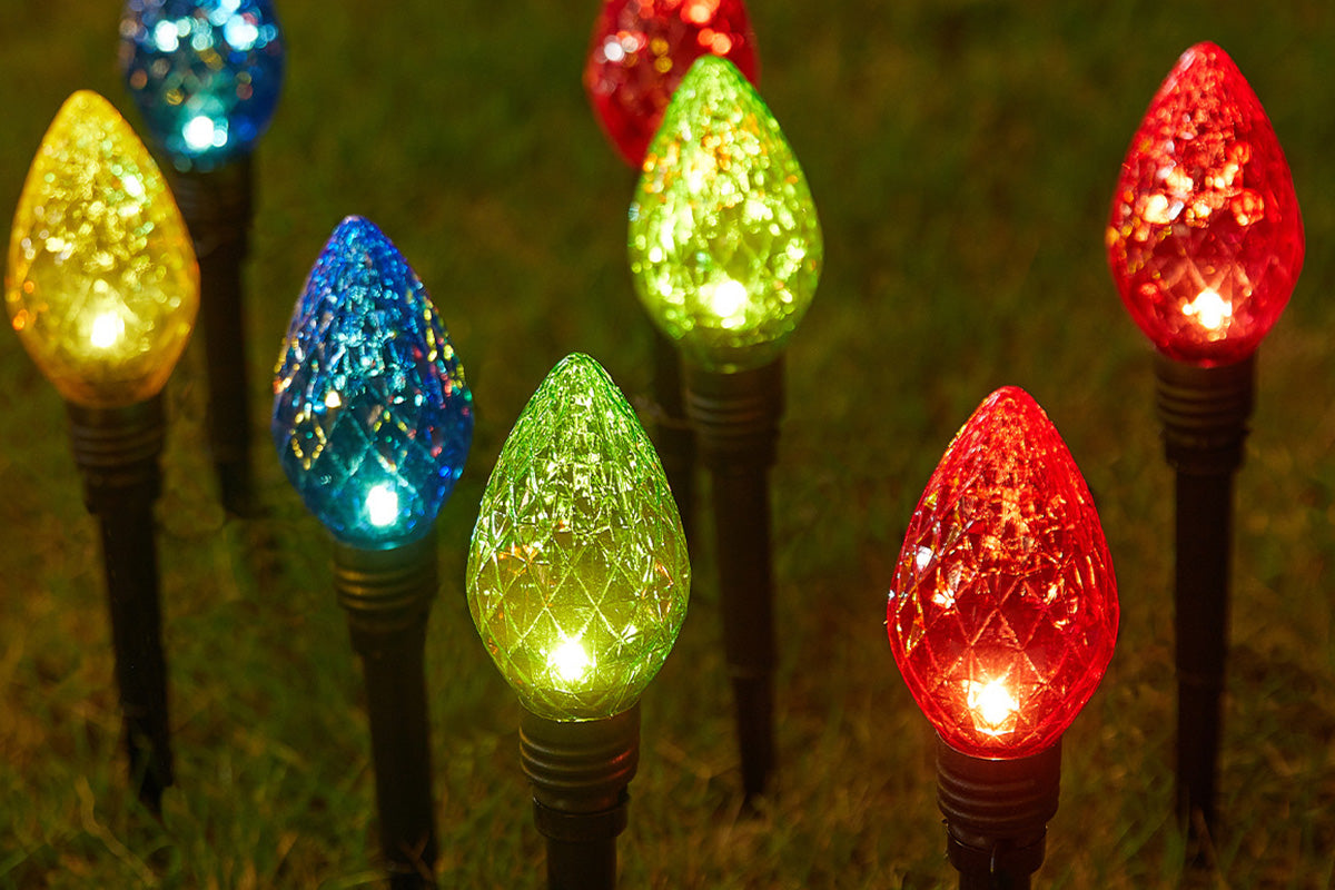 LED Strawberry Pathway Lights Solar Powered Outdoor Decoration for Lawn and Holiday Yard