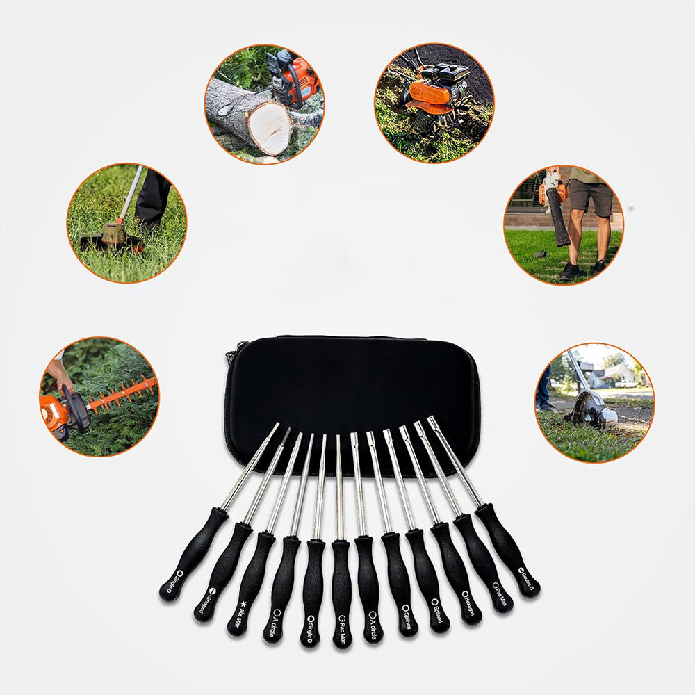 12 Piece Carburetor Adjustment Tool Kit Adjusting Carb Screwdriver Set