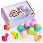 6Pcs Unicorn Hatching Rainbow Eggs Magic Growing Toy Set