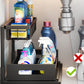 2-Tier Sliding Under Sink Cabinet Organizer Rack