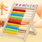 Wooden Abacus for Math with Counting Sticks Number Alphabet Cards Educational Toy